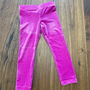 Pink Velvet Kids Leggings